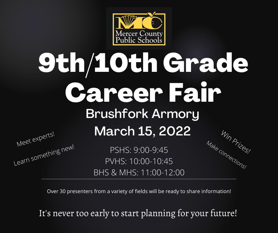 career fair flyer for 9th and 10th graders