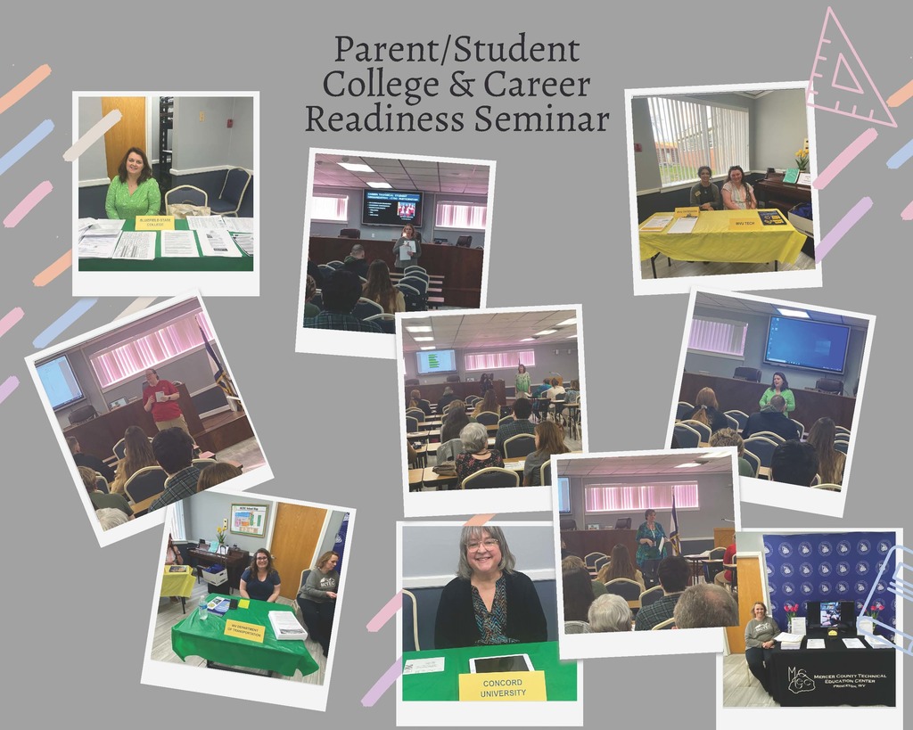 Picture collage of college and career readiness seminar