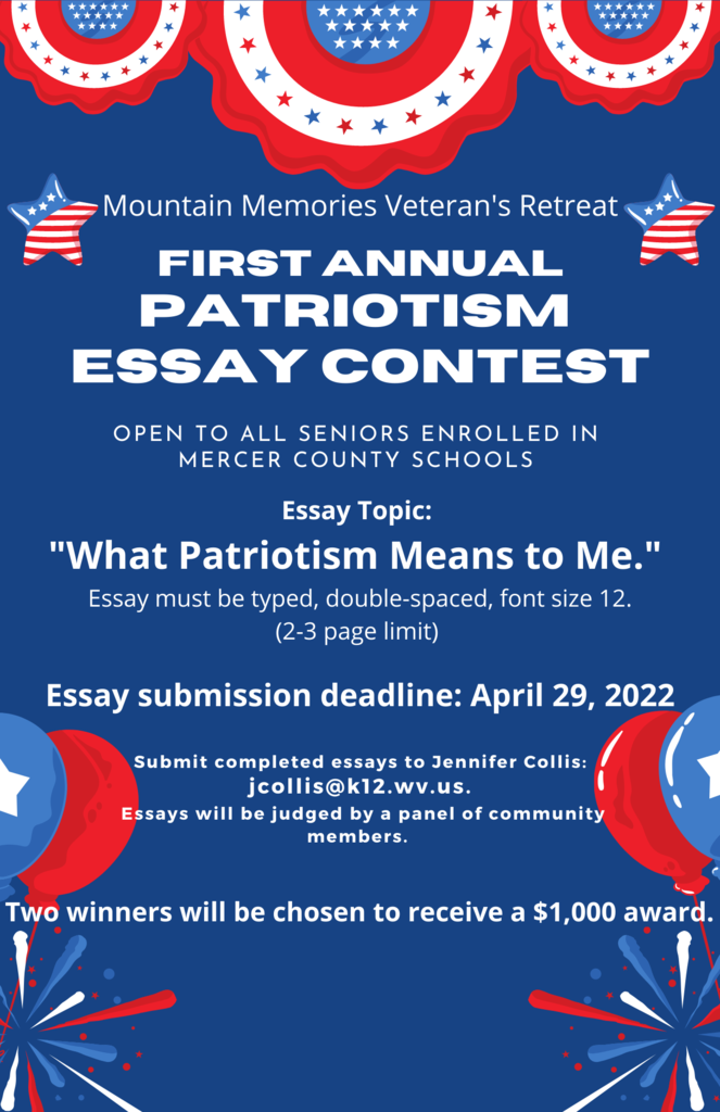 Patriotism Essay Contest Flyer