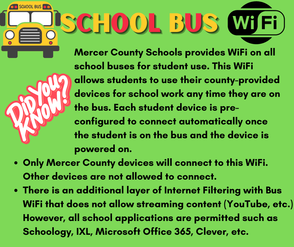 School bus wifi
