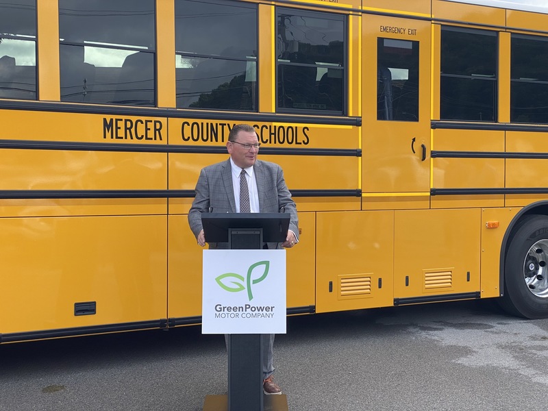 Electric Bus Press Conference Mercer County Schools